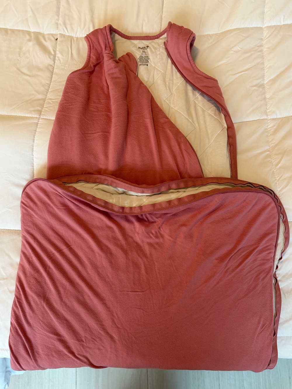 Kyte BABY Dusty Rose Wearable Sleep Sack with Full Zipper